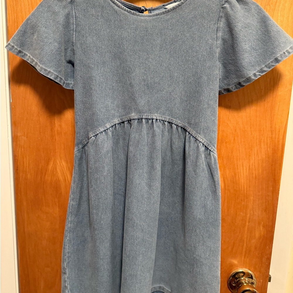 H&M Denim Blue Jean Casual Kids Dress